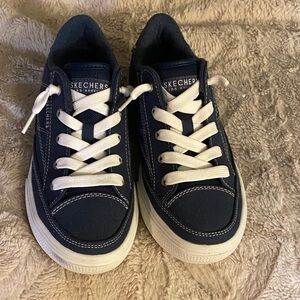 Skechers Navy and White Women's Sneakers